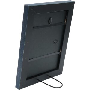 Cornice di legno S42L blu 40x50 cm Vetro Premium