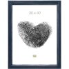 Cornice di legno S42L blu 40x50 cm Vetro Premium