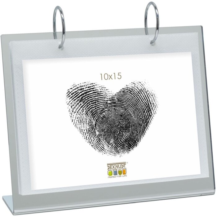 Raccoglitore ad anelli per foto con 6 copertine per 12 immagini 10x15 cm