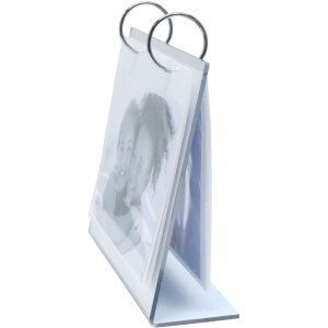 Raccoglitore ad anelli per foto con 6 copertine per 12 immagini 10x15 cm