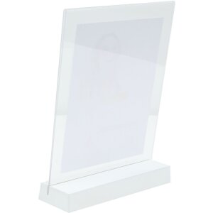 Portafoto in legno S58RV bianco 15x20 cm