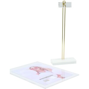 Cornice trasparente 13x18 cm con espositore in plastica