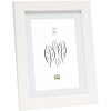 Cornice in legno Deknudt S66KF1 bianco 20x20 cm con Passepartout 13x13 cm