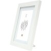 Cornice in legno Deknudt S66KF1 bianco 20x20 cm con Passepartout 13x13 cm