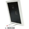Cornice in legno Deknudt S66KF1 bianco 20x20 cm con Passepartout 13x13 cm