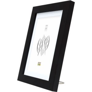 Cornice in legno S66KF2 nero 20x20 cm con passe-partout
