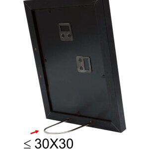 Cornice in legno S66KF2 nero 20x20 cm con passe-partout