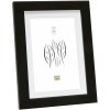 Cornice in legno S66KF2 nero 20x20 cm con passe-partout