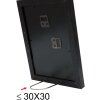 Cornice in legno S66KF2 nero 20x20 cm con passe-partout