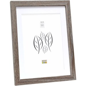 Cornice di legno S66KH3 marrone-grigio 20x20 cm con...