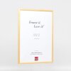 Effetto cornice in legno massiccio profilo 20 rosso 10x10 cm vetro antiriflesso