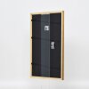 Effetto cornice in legno massiccio profilo 22 marrone-oro 10x10 cm vetro antiriflesso