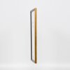 Effetto cornice in legno massiccio profilo 22 marrone-oro 10x10 cm vetro antiriflesso