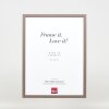 Telaio effetto legno profilo 35 marrone 10x10 cm vetro antiriflesso
