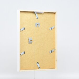 Cornice in legno effetto Profilo 35 bianco 10x10 cm vetro antiriflesso