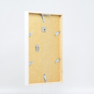Cornice in legno effetto Profilo 35 bianco 10x10 cm vetro antiriflesso