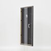 Effetto cornice in legno massiccio profilo 25 noce marrone 10x10 cm vetro antiriflesso