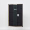 Effetto cornice in legno massiccio profilo 25 noce marrone 10x10 cm vetro antiriflesso