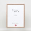 Effetto cornice in legno massiccio profilo 25 noce marrone 10x10 cm vetro antiriflesso