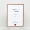 Effetto cornice in legno massiccio profilo 25 noce marrone 10x10 cm vetro antiriflesso