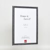 Telaio effetto legno profilo 38 grigio 10x10 cm vetro antiriflesso