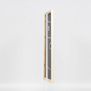 Cornice in legno effetto Profilo 38 bianco 10x10 cm vetro antiriflesso