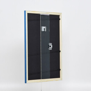 Effetto cornice in legno Profilo 89 blu 10x10 cm Vetro normale
