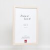 Telaio effetto legno profilo 33 bianco 10x10 cm vetro antiriflesso
