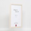 Telaio effetto legno profilo 33 bianco 10x10 cm vetro antiriflesso