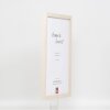 Telaio effetto legno profilo 33 bianco 10x10 cm vetro antiriflesso