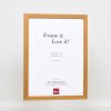 Effetto cornice in legno profilo 33 rovere 10x10 cm vetro antiriflesso