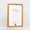 Effetto cornice in legno profilo 33 rovere 10x10 cm vetro antiriflesso