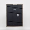 Effetto cornice in legno massiccio profilo 25 noce marrone 10x10 cm vetro acrilico