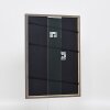 Effetto cornice in legno massiccio profilo 25 noce marrone 10x10 cm vetro acrilico