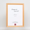 Effetto cornice in legno Top N betulla 10x10 cm vetro antiriflesso