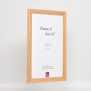 Effetto cornice in legno Top N betulla 10x10 cm vetro antiriflesso