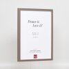 Cornice in legno effetto Profilo 35 marrone 10x10 cm vetro normale + distanziatore