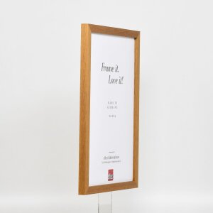 Cornice in legno effetto profilo 33 rovere 10x10 cm vetro museo