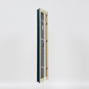 Cornice in legno effetto profilo 21 blu 10x10 cm vetro acrilico