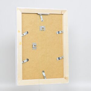 Cornice in legno massiccio effetto 2240 bianco 10x10 cm Vetro normale