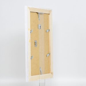 Cornice in legno massiccio effetto 2240 bianco 10x10 cm Vetro antiriflesso