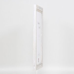 Cornice in legno massiccio effetto 2240 bianco 10x10 cm Vetro antiriflesso