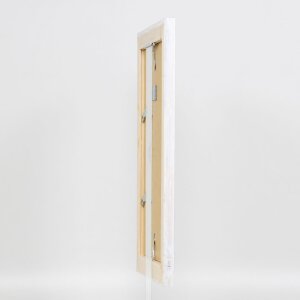 Cornice in legno massiccio effetto 2240 bianco 10x10 cm Vetro antiriflesso