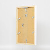 Cornice in legno Top Cube 10x15 cm bianco vetro normale