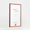 Effetto cornice in legno profilo 23 rosso 10x15 cm vetro antiriflesso