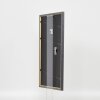 Effetto cornice in legno massiccio profilo 25 giallo 10x15 cm vetro antiriflesso