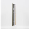 Effetto cornice in legno massiccio profilo 29 argento 10x15 cm vetro antiriflesso