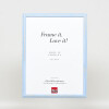 Effetto cornice in legno Profilo 32 blu 10x15 cm Vetro Museo