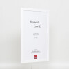 Telaio effetto legno profilo 2210 bianco 10,5x14,8 cm vetro normale