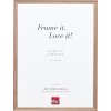 Effetto cornice in legno massiccio profilo 25 noce marrone 10,5x14,8 cm vetro antiriflesso
